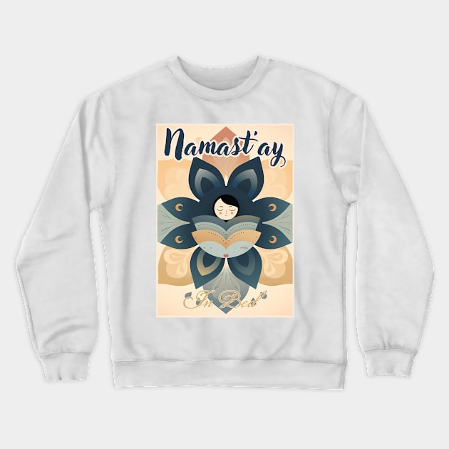 Namast'ay in bed - Mandala Crewneck Sweatshirt by Czajnikolandia